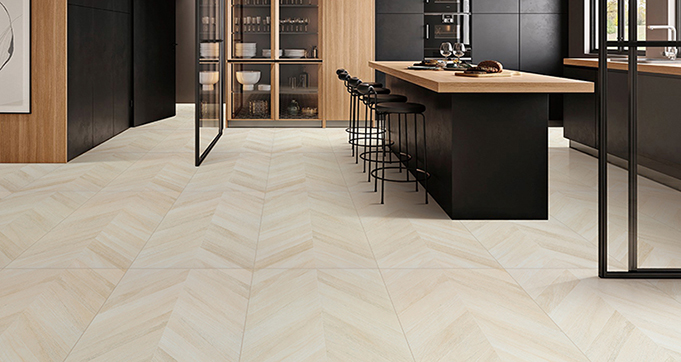 Manufacturer Direct Sale 600*1200 mm Fishbone Design Wood Tiles Flooring  Non Slip Wood Porcelain Ceramic Tile 12980