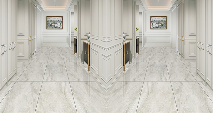 Calaeatta White Carrara White Simple Design Marble Look Porcelain Tiles 60*120CM with 0.05% Low Water Absorption Rate LV12031