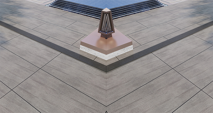 Wholesale 18mm Sandstone Look  Porcelain Paver Paving Tiles Full Body Ragstone Slabs Outdoor Anti-slip For Flooring YLH12622